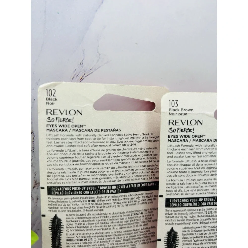 Revlon So Fierce! Eyes Wide Open Mascara Lot Of‎ 3- 102 & 103 Waterproof 104